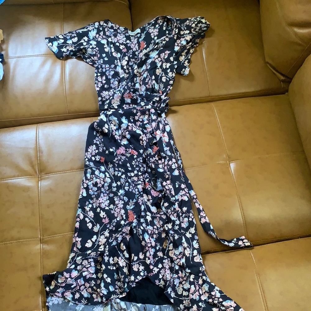 Wrap floral dress